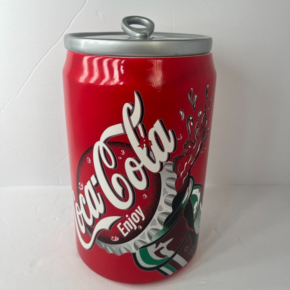 Vintage Coca-Cola By Gibson Coke Soda Can Cookie Jar 2001‎ Collectible